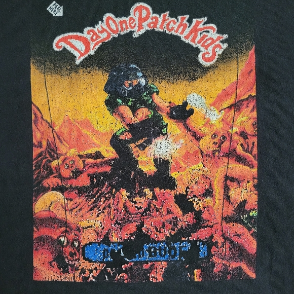 3 boys gamer shirts, size appropriately 10/12, DOOM, God of War, Playstation - Picture 5 of 7